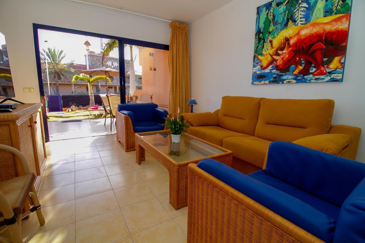 Duplex Meloneras With Free Wifi And Private Garden Exterior foto